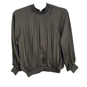 Bianconero Long-Sleeve Pullover Top in Black